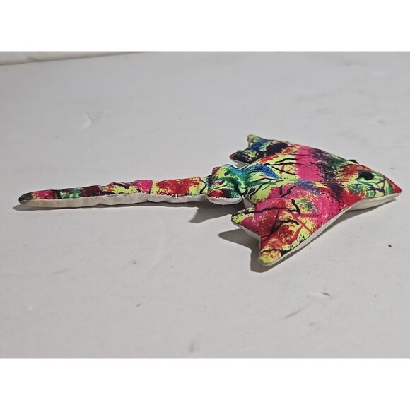 Vintage 1990s Sand Filled Animal Sting Ray Tie Dye Unique - Picture 5 of 13